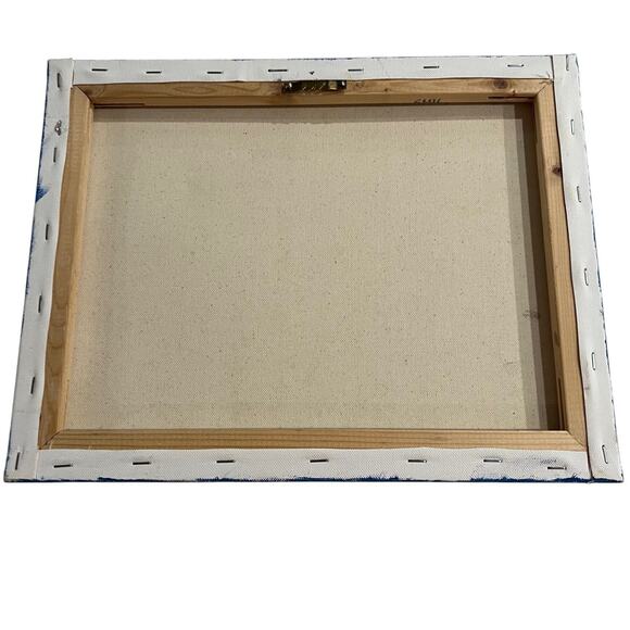 Original Coastal Seascape Ocean Painting Signed A Cooley 14x10.5 Canvas Art - Picture 6 of 7